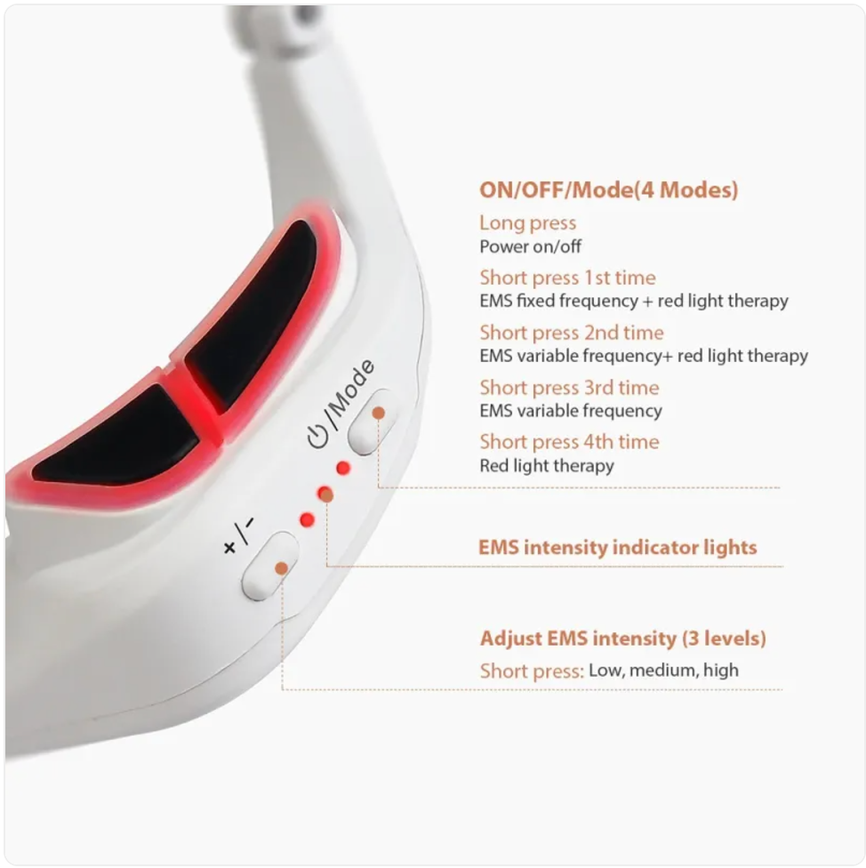 RejuvaRay Eye Massager – Red Light & Gentle Pulses