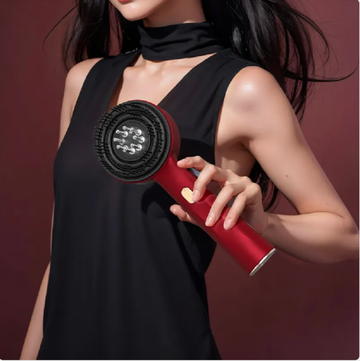 RejuvaRay Scalp Massager – Red Light & Massage