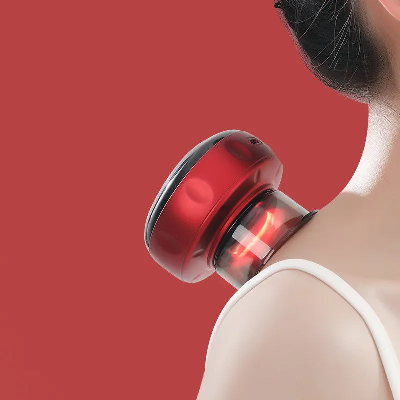 RejuvaRay Cupping Massager in red