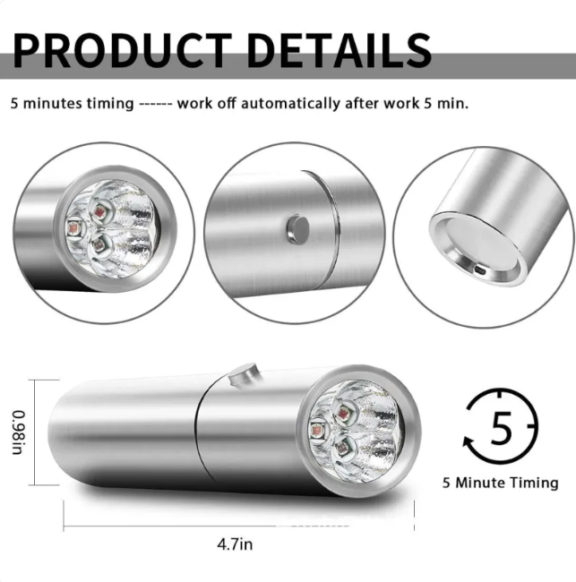 RejuvaRay Red Light Wand – Handheld Spot Light