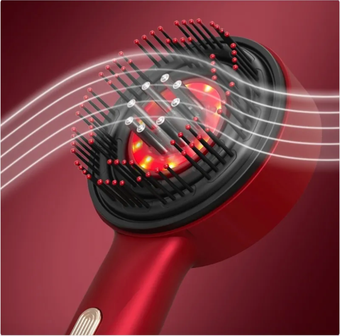 RejuvaRay Scalp Massager – Red Light & Massage