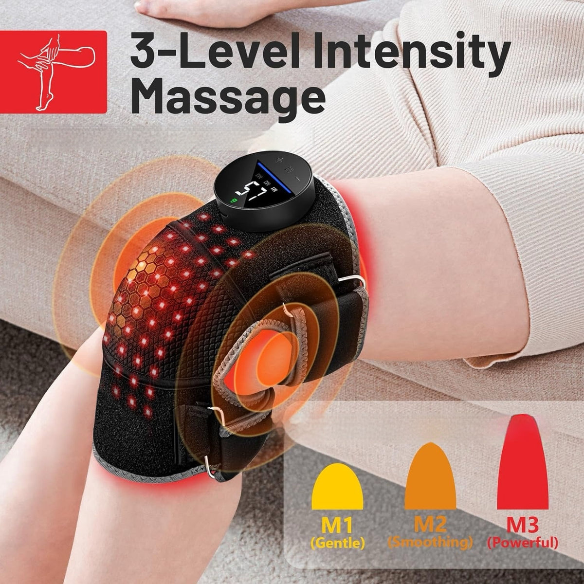RejuvaRay Knee Wrap – Red Light & Vibration