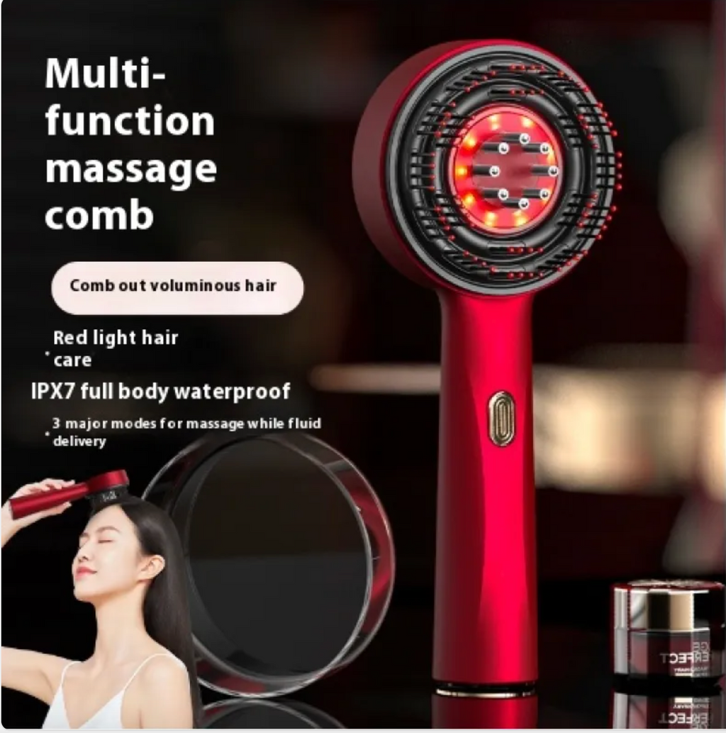 RejuvaRay Scalp Massager – Red Light & Massage